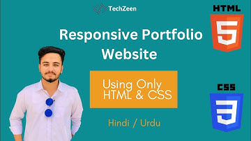 HTML CSS Projects: Step-by-Step Responsive Portfolio Website using HTML & CSS for Beginners