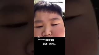 Fat Chinese kid losing weight #funnyshorts #meme #viralshort #viralshorts #chinese #weightloss