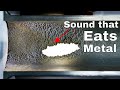 Can ultrasonic waves dissolve metal