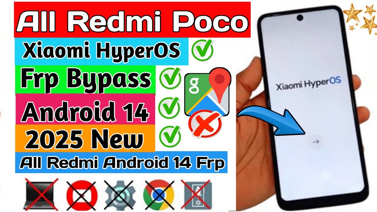 how to Bypass Google Account any redmi phone & redmi 14c | Redmi 14c frp bypass android 14c /HyperOS