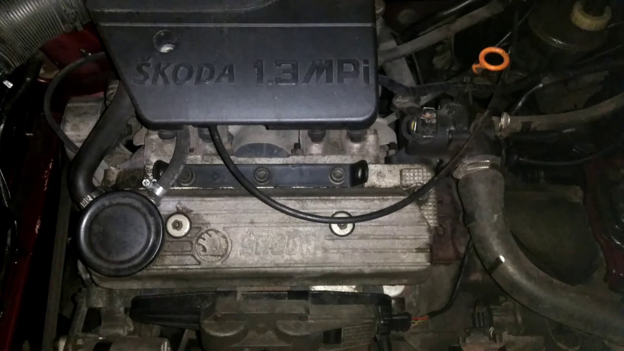 Skoda Felicia 1.3i AMH. Цокает клапан после регулировки. - YouTube