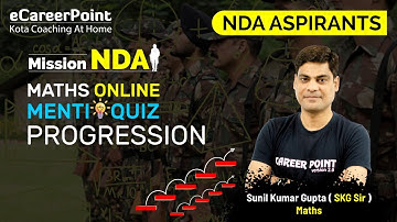 Menti Quiz - Progression | NDA Aspirants | Maths | SKG Sir | eCareerPoint-JEE
