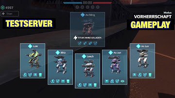 War Robots :Testserver Testing Cataclysm, Cyclon, Nucleon & Quarker