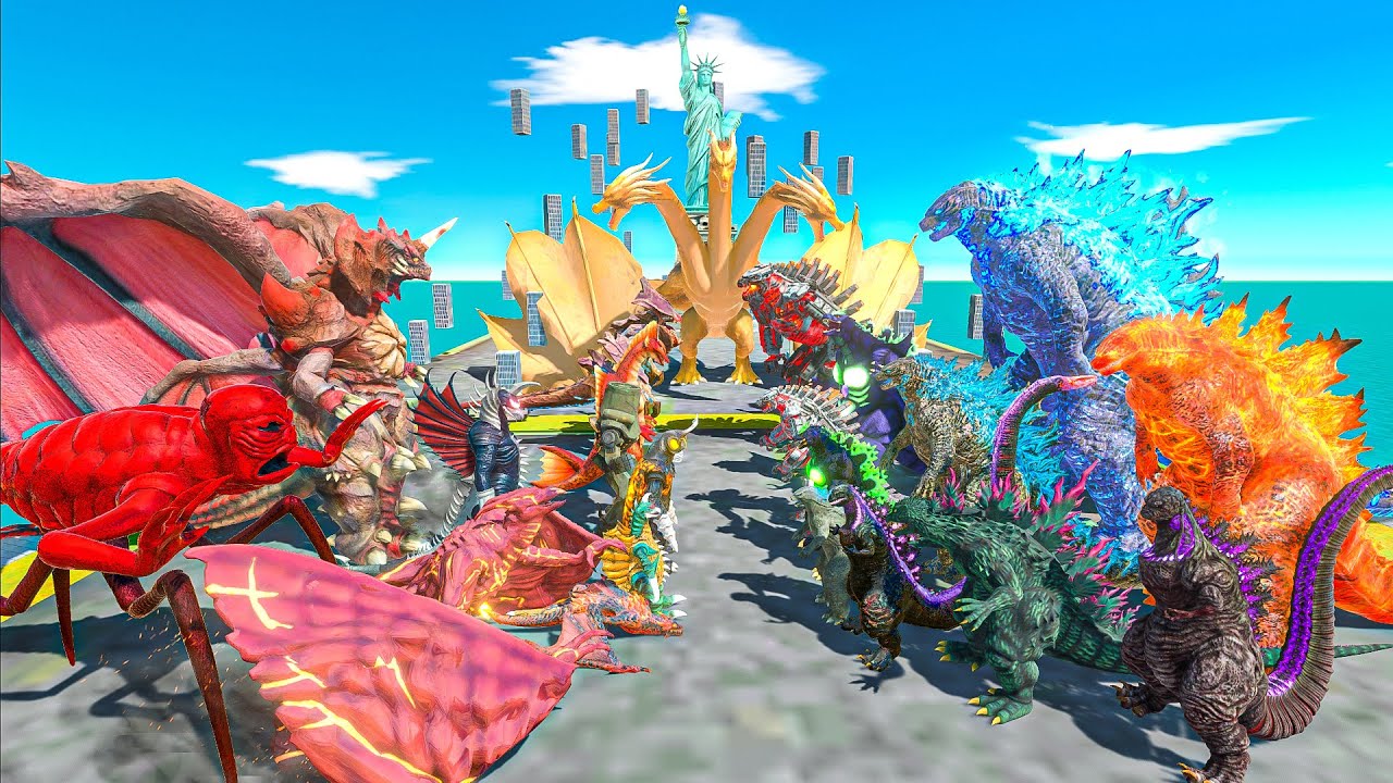 Legendary Godzilla - Team Destoroyah vs Team Godzilla vs King Ghidorah - ARBS