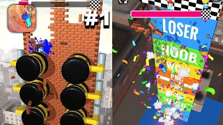 Bricky Fall- New Release - Hyper Hybrid Casual - Gameplay Walkthrough (iOS & Android)