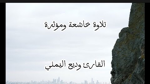 تلاوة خاشعة ومؤثرة للشيخ وديع اليمني