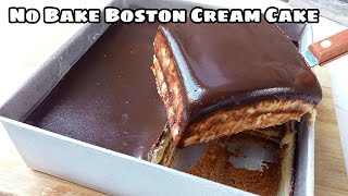 No Bake Boston Cream Cake | Sobrang Sarap, Madaling Gawin