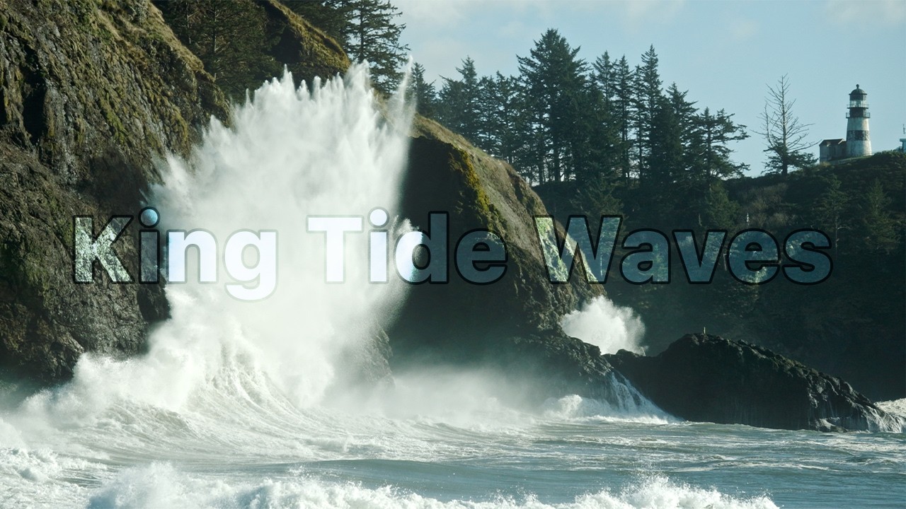 King Tide Waves at Cape Disappointment - YouTube