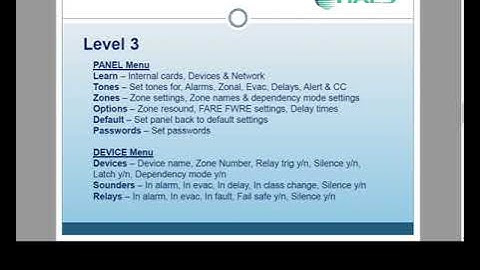 Haes Technologies Esprit Addressable Fire alarm panel general online training video