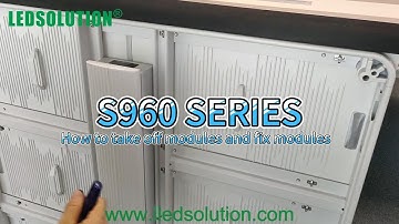 S960 SERIES - How to Assemble and Disassemble the Modules
