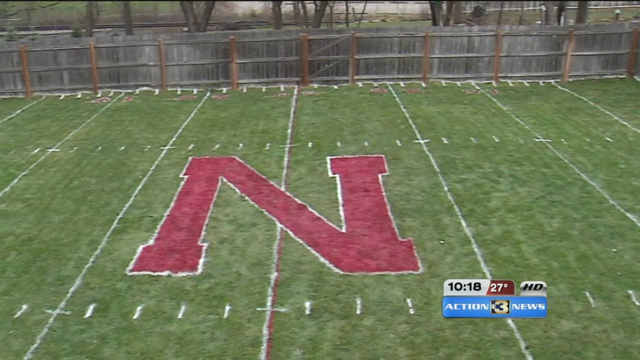 Brothers Recreated Huskers Field In Backyard Youtube