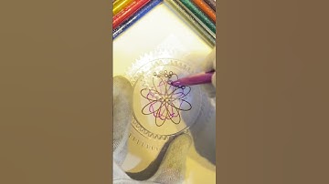 Spirograph Art draw ASMR Satisfying video #shorts #ytshorts #spirograph
