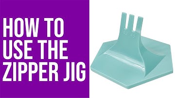 How to Use the Zipper Jig for Bag Making