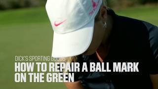 How to Repair a Ball Mark on the Green