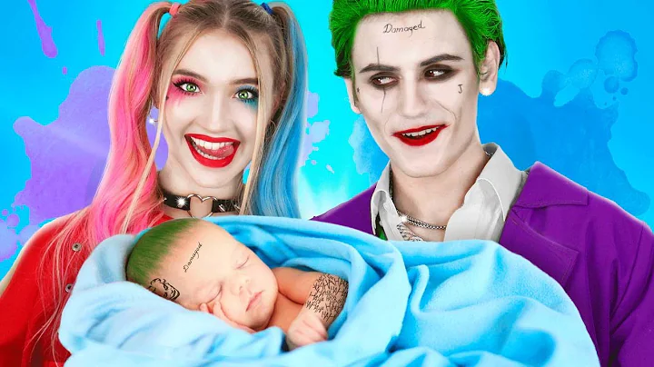 Superheroes Expecting a Baby! Harley Quinn and Jok...