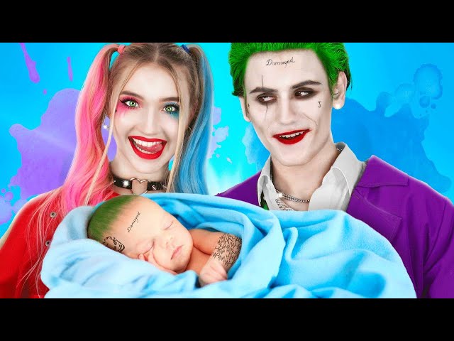 Superheroes Expecting a Baby! Harley Quinn and Joker Became Parents -  YouTube