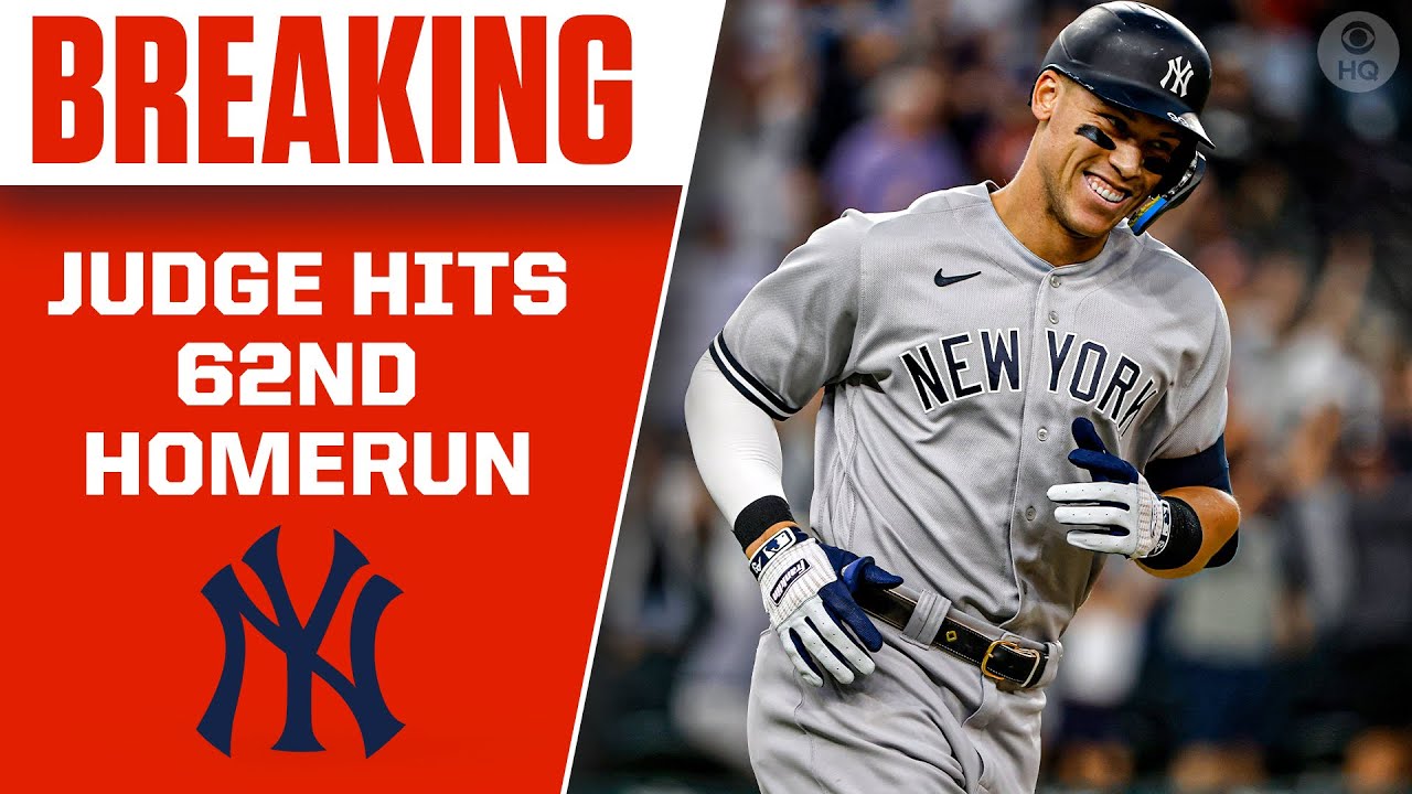 Aaron Judge Hits Homer 62, Passing Roger Maris for AL Record - The