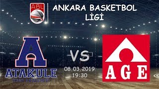 ABL l SE-SA Grup Atakule Basketbol 52-62 AGE İnşaat (08.03.3019, 19:30)