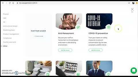 Easygenerator Screencast Review