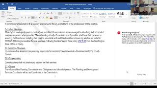 Whatcom County Planning Commission Meeting