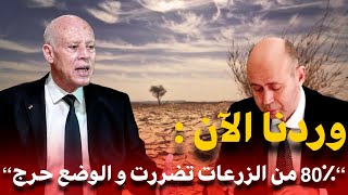 كـ ـارثة تهز تونس وزير الفلاحة يصرح : 80٪ من الزرعات تضررت و الوضع حرج