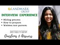 Landmark group interview experience  interview questions  answers  written test  interviews