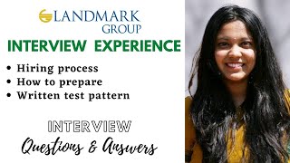 Landmark group interview experience | Interview Questions & Answers | Written test | interviews