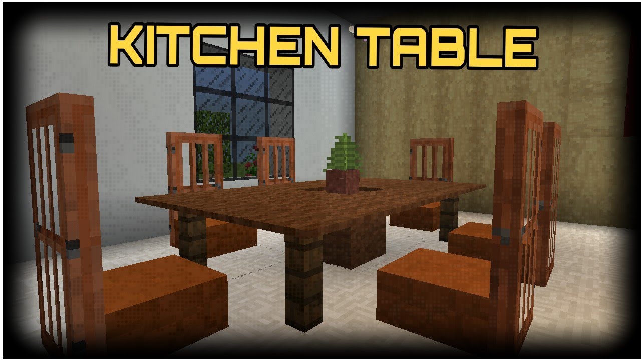 How To Make A Dinner Table [Minecraft Tutorial #2] - YouTube