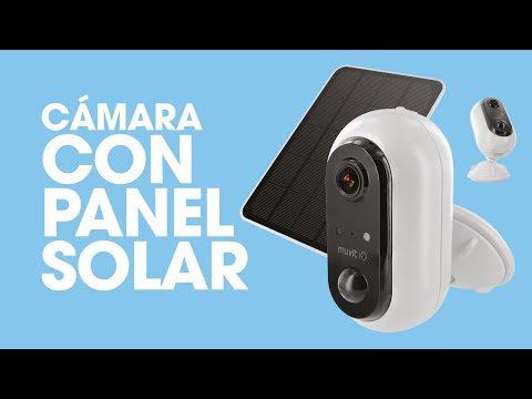 Cámara de vigilancia con panel solar y compatible con Alexa, Siri y Google  Home 