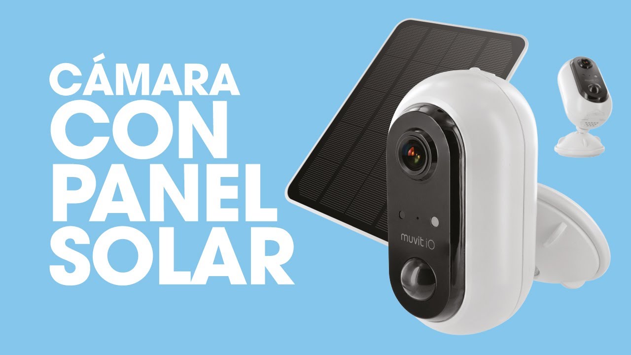 de vigilancia con panel solar y compatible con Siri y Home -