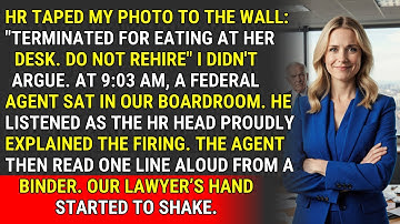 HR heeft me ontslagen omdat ik lunchte - ik heb een federale audit veroorzaakt ♟️