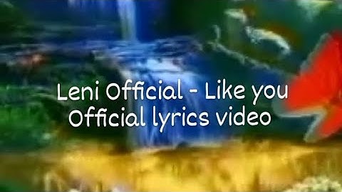 L E N I - Like you (Official lyrics video)