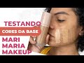 Testando cores de base Mari Maria Makeup pele morena