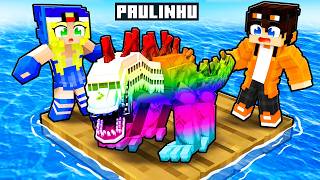 Fingi ser o INFECTED SKY OP em uma JANGADA no Minecraft