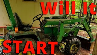 Abandoned and forgotten John Deere Tractor  Should I buy it   Part 1