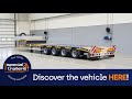 MAX Trailer - MAX100 extendable semi trailer w/ 4 axles w/ frictional steering