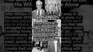 After William Christopher Died, The MAS*H Family Refused to Let His Wife and Son Be Alone❤️