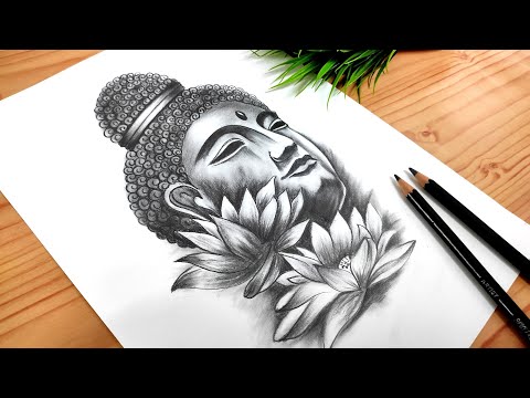 Step by Step Buddha Zentangle Art |Quarantine Sketching |Mandala Art | Buddha  art drawing, Mandala artwork, Mandala art lesson