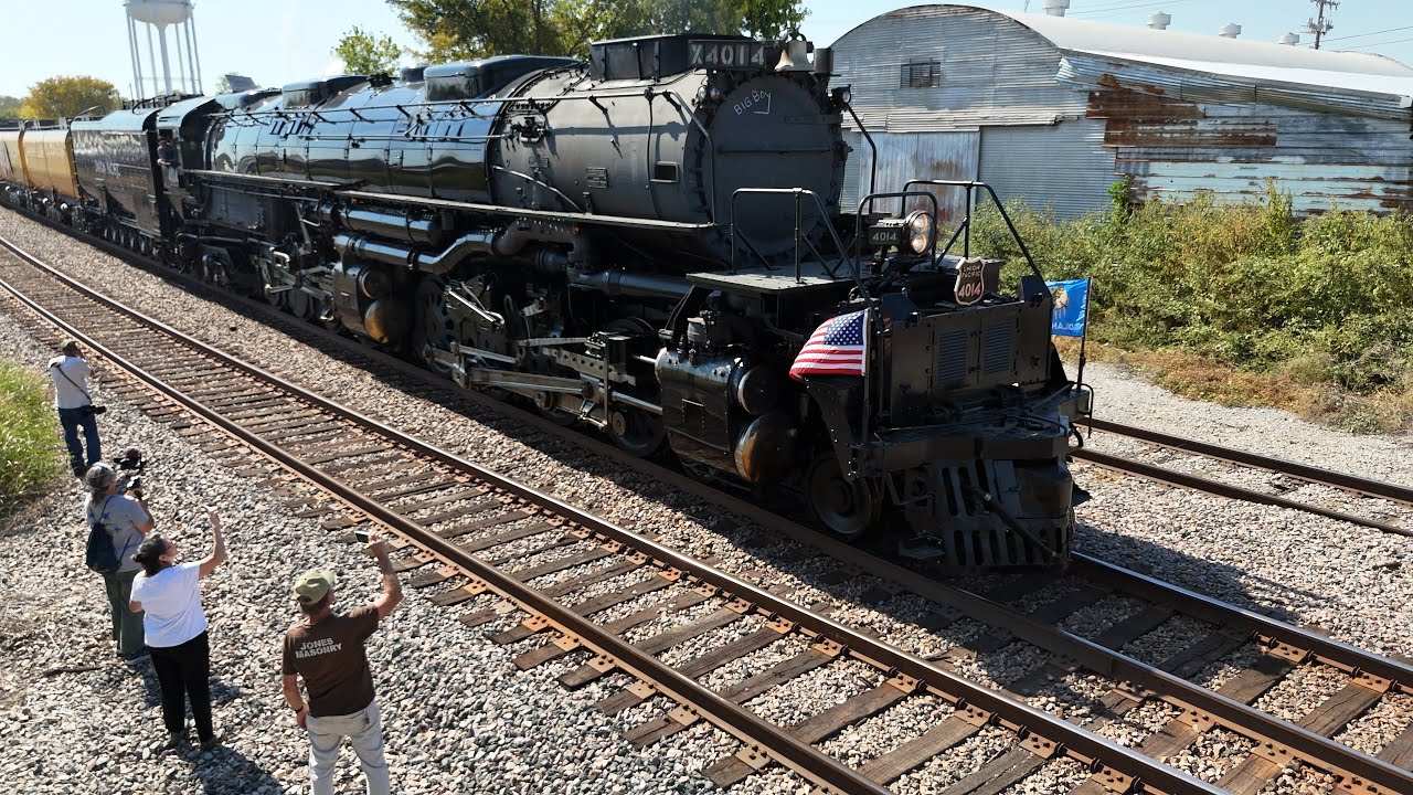Union Pacific #Big Boy #4014 Fort Worth to McAlester, OK 2024 in 4K