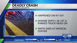 Man killed in crash involving construction truck on Morgan, Rowan County line