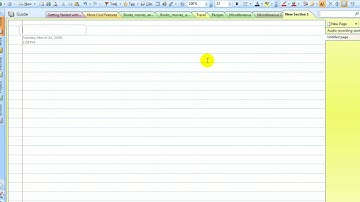 OneNote 2007 Audio and Video Recording