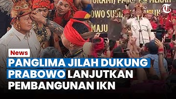 PRABOWO BERTEMU Panglima Jilah dan Pasukan Merah di Pontianak, Panglima Jilah Dukung Penuh IKN