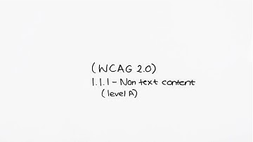 1.1.1 - Non-text Content (Level A)