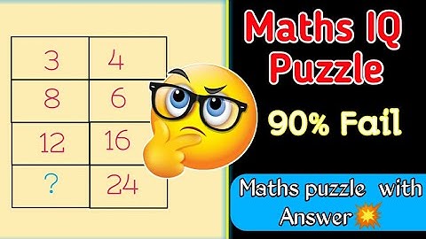 Maths Reasoning puzzle/21 // Maths Answer puzzle //