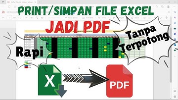 Cara Save File ke PDF langsung dari Excel dah Hasil Rapi