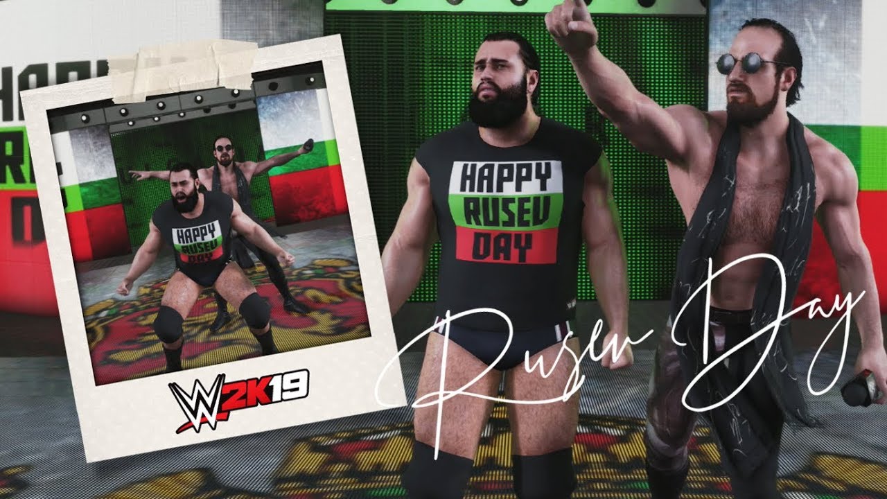WWE 2K19 Rusev Day Entrance (With Aiden English Intro) - YouTube