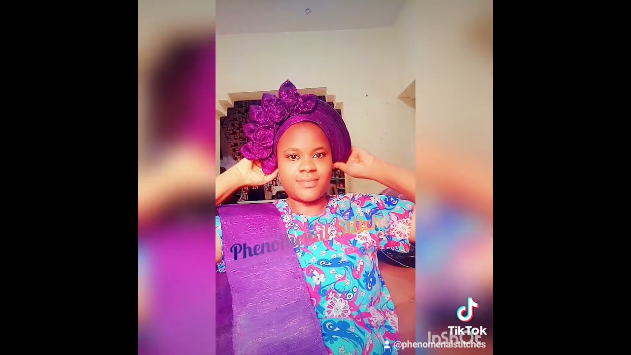 purple gele. phenomenal Stitches ✌️ . hotline to order (08101216149)