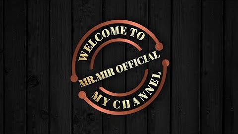 Channel logo 3D design on Android with pixellab || MR.MiR official