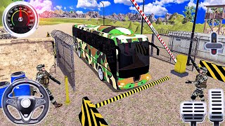 Army Soldiers Bus Driving Simulator 2024 - Army Coach Bus Simulator - Android Gameplay screenshot 4