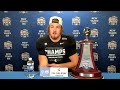 Michigan State Spartans Cal Haladay postgame press conference after MVP performance in Peach Bowl